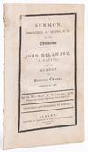 View Image 1 of 7 for A Sermon Preached at Scipio, N.Y. at the Execution of John Delaware, a Native; for the Murder of Eze... Inventory #6778