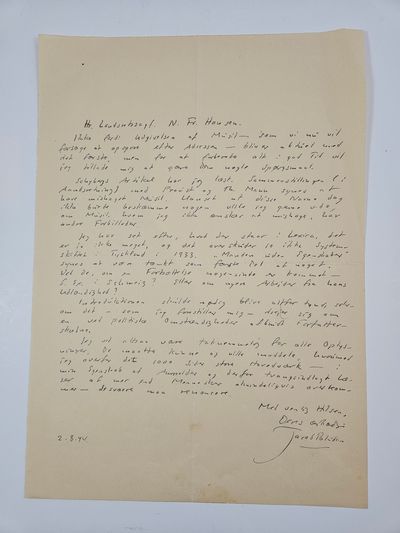 Originalt brev.