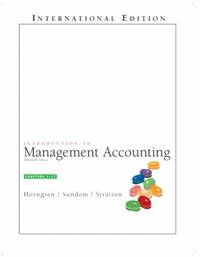 Introduction to Management Accounting by Charles T. Horngren - 1996