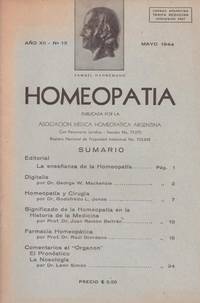 HOMEOPATIA. n °13 14 15 16 19 21 22 25 26 27 30 32