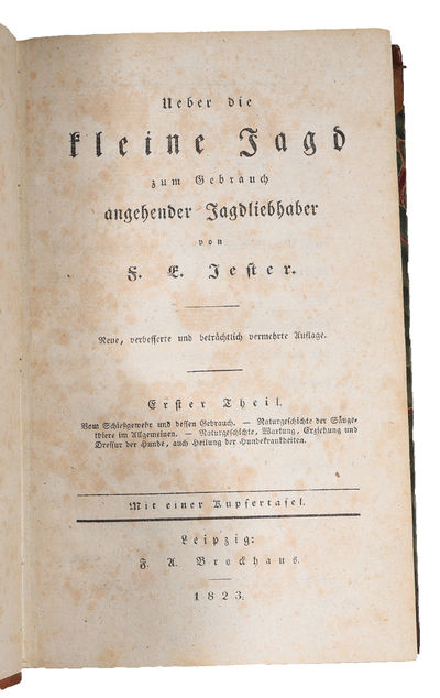 Ueber die kleine Jagd zum Gebrauch angehender Jagdliebhaber. 4 parts. (photo 2)