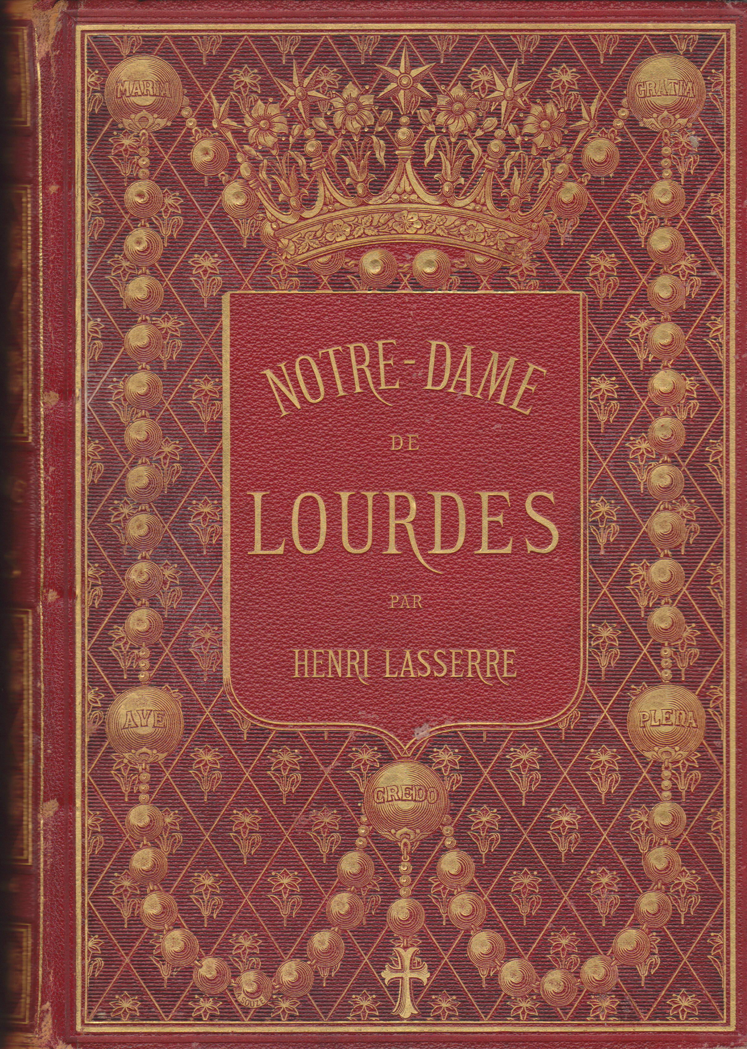 Notre Dame De Lourdes by Henri Lasserre Hardcover 1877 from