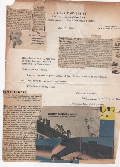 Typed letter signed