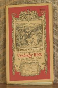 ORDNANCE SURVEY CONTOURED ROAD MAP OF TUNBRIDGE WELLS Popular edition  Scale 1 inch to 1 mile- Sheet # 125