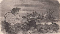 Frank Leslie's Ilustrated Almanac "Terrible Effects of the Cyclone At  Calcutta, October 5, 1864" Single Page Engraving