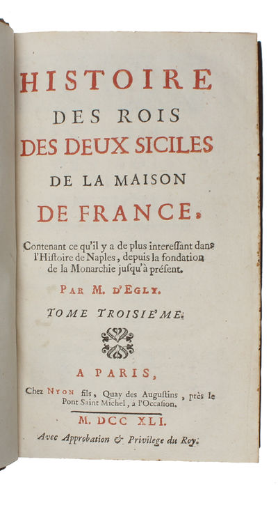 Histoire des Rois des Deux Siciles de la Maison de France. 4 vols. (photo 7)