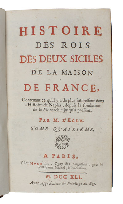 Histoire des Rois des Deux Siciles de la Maison de France. 4 vols. (photo 9)
