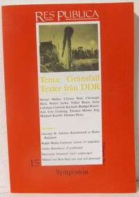 Res Publica 15. Tema: Gränsfall. Texter från DDR.