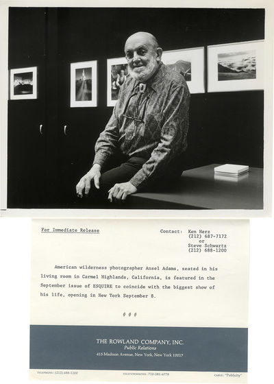 ANSEL ADAMS [ca. 1960s-70s] Set of 4 portraits