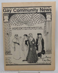 cover of GCN: Gay Community News; the gay weekly; vol. 7, #44, May 31, 1980; Women's Theatre Festival