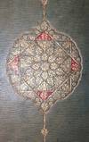 View Image 2 of 3 for Straight-Grained Leather Portfolio with Arabesque Centerpiece Inventory #20014