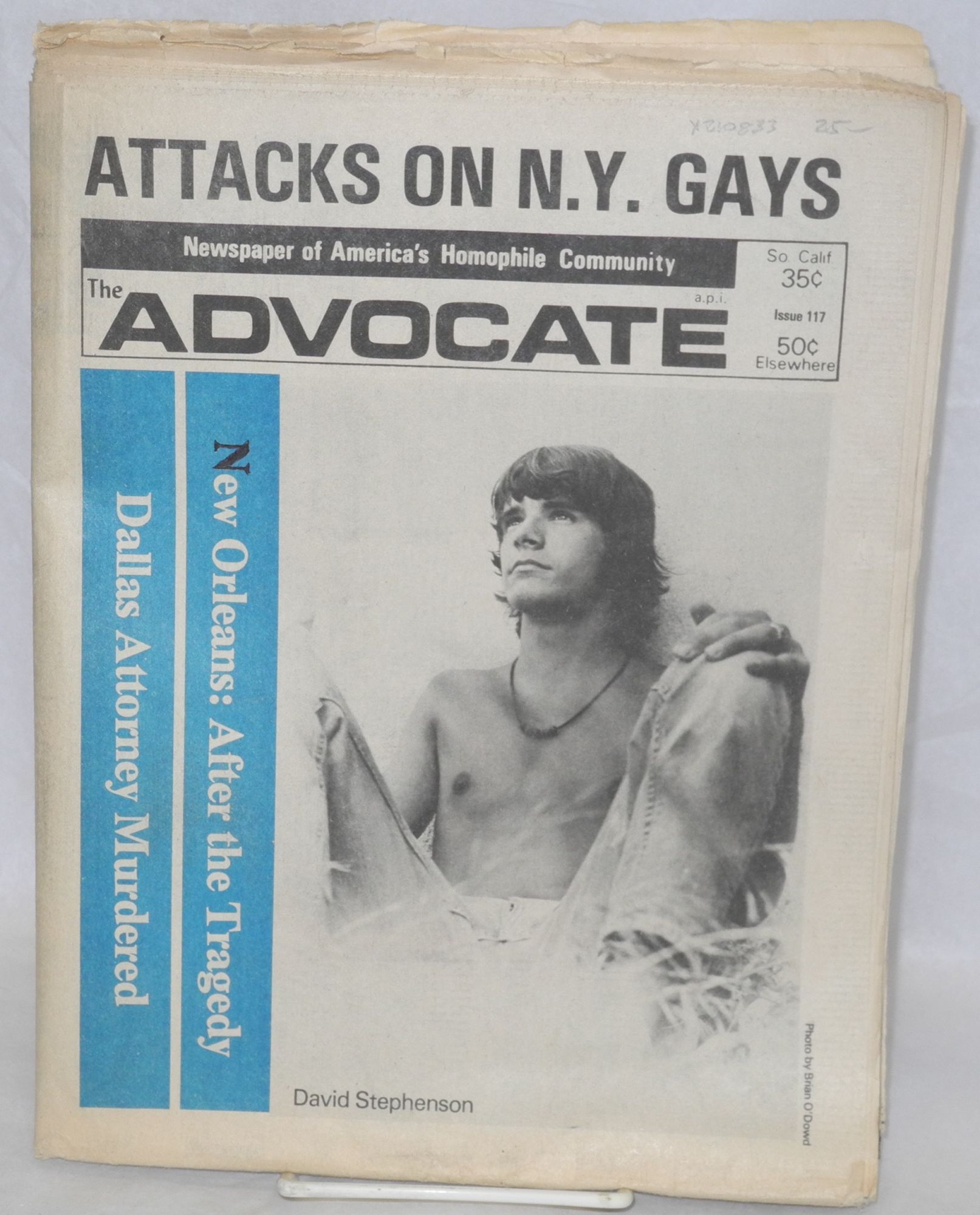 vince rimoldi gay from Declan the advocate gay newspaper