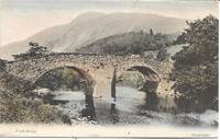 Tinted Photo view of ï»¿Forth Bridge in Aberfoyle, SCOTLAND on Unused Circa 1910s Postcard by Unknown Artist - ca 1910s