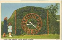 Floral Clock, Greenfield Village, Dearborn, Michigan, unused Postcard