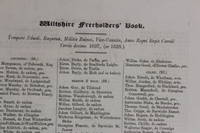 Wiltshire freeholders' book. Tempore Edwdi. Bayntun, Militis Balnei, Vice-Comitis, Anno Regni Regis Caroli Tercio decimo 1637, (or 1638)