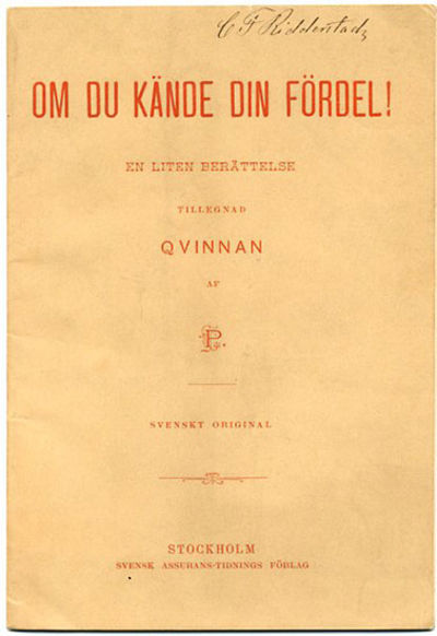Om du kände din fördel! En liten berättelse…
