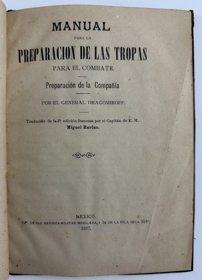 Manual para la Preparacion de las Tropas para el Combate