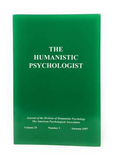 The Humanistic Psychologist Volume 25 Number 3 Autumn 1997 [Transpersonal Psychology]
