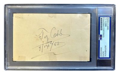 Signed Index Card