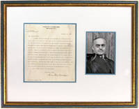 Typed Letter, Signed, on US Supreme Court Letterhead, Framed de Manuscript; Frankfurter, Felix; Stryker, Lloyd P - 1935