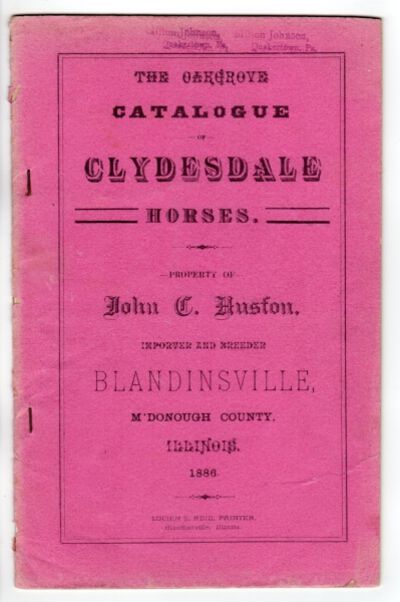 The Oakgrove catalogue of Clydesdale horses. Prope