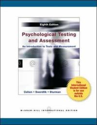 Psychological Testing and Assessment : An Introduction to Tests and Measurement