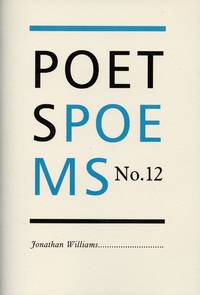 Poet&#039;s Poems No. 12 Jonathan Williams by WILLIAMS, JONATHAN; SAPPHO, LORINE NIEDECKER, KENNETH PATCHEN, et al - 2002