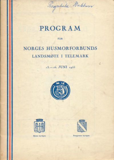 PROGRAM  for Norges Husmorforbunds landsmøte i…