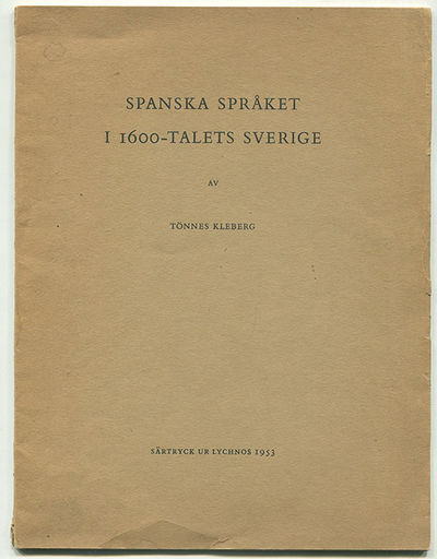 Spanska språket i 1600-talets Sverige. Särtryck…