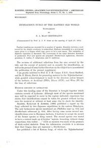 Hydnaceous Fungi of the Eastern Old World.