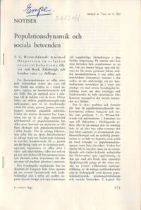 Populationsdynamik och sociala beteenden.…