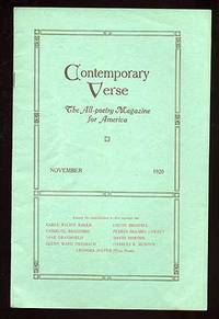 Contemporary Verse: November 1920