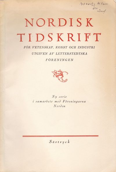 Adelsskandinavismen. En skizze. Särtryck ur…