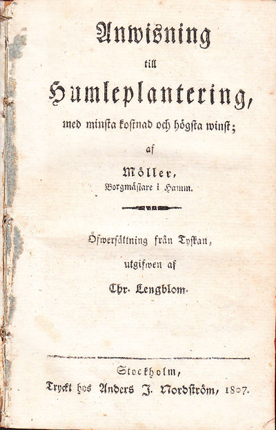 Anwisning till humleplantering, med minsta…