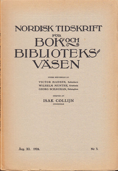 Nordisk tidskrift för bok- och biblioteksväsen.…