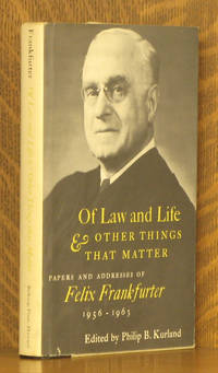 cover of OF LAW AND LIFE AND OTHER THINGS THAT MATTER