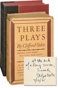 cover of Three Plays: Awake and Sing, Waiting for Lefty, 'Til the Day I Die (First Edition, signed by twenty-five members of the original cast)