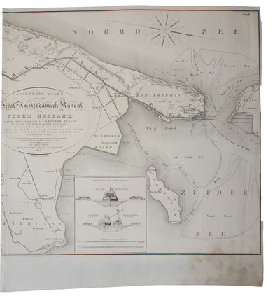 Algemeene Kaart van het Groot Amsterdamsch Kanaal door Noord Holland, voor de Koopvaardijvaartr en s'Konings Marine ondernomen in 1819 en voltooid in 1825. Graveerd naar eene Kaart daar toe med goedvinden van Z.M. den Koning verstecht, door... J. Bla... (photo 2)