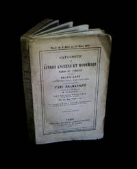 Catalogue de livres anciens et modernes, rares et curieux sur les Beaux-Arts, la littrature,...