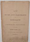 List of Books and Pamphlets on the Rebellion and some Confederate Publications for Sale