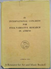 IV International Congress for Folk-Narrative Research in Athens