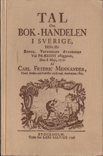 TAL OM BOK-HANDELEN I SVERIGE.