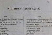 Wiltshire magistrates [lists for 1483, 1484, 1503, 1642, 1661]