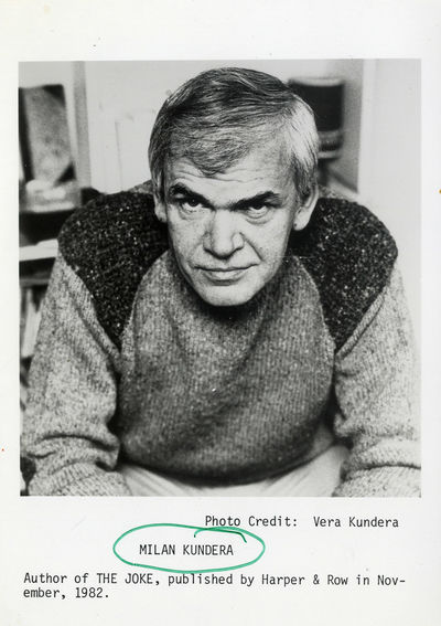 MILAN KUNDERA [1978-ca. 1980s] Set of 3 photos