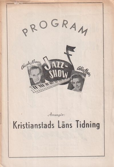 Jazz-show [med] Charles Norman & Alice Babs.…
