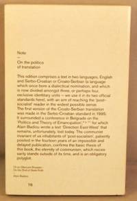 cover of Of an Obscure Disaster; On the End of State-Truth.