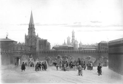 Porte de Troïtskaïa. (La Trinité.) à Moscou le 15…
