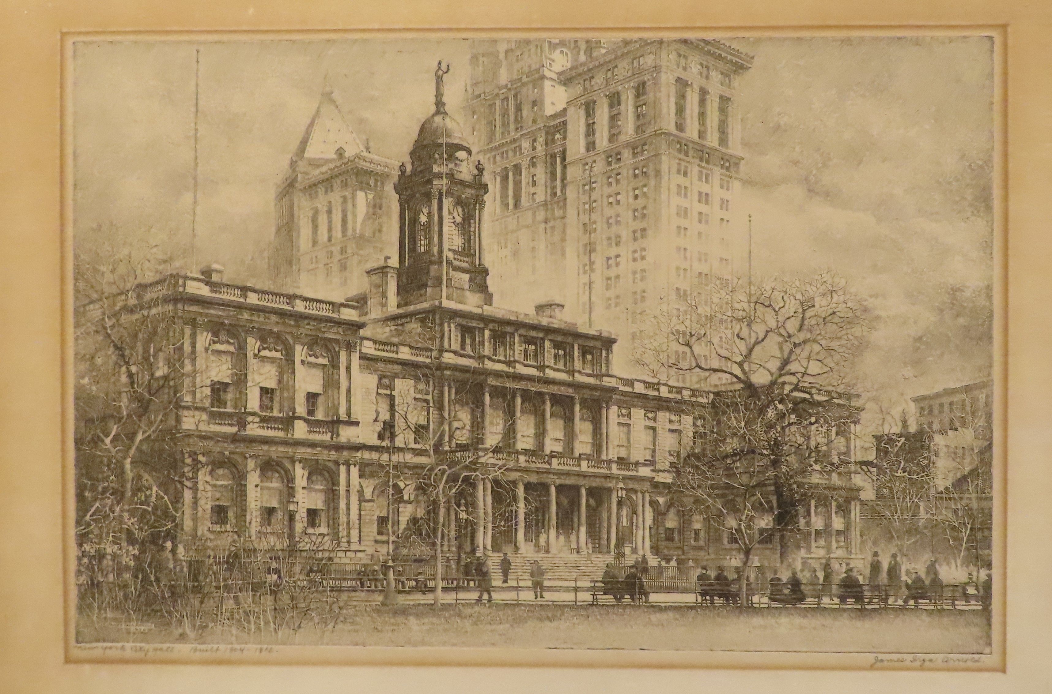 New York City Hall - Built 1804-1812 by James Irza Arnold | 1938