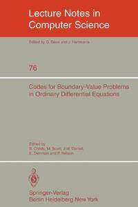 Codes for Boundary-Value Problems in Ordinary Differential Equations : Proceedings of a Working...