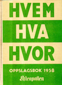 Hvem Hva Hvor 1958 18. utgave